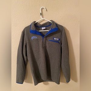 Columbia PFG Quarter Snap Fleece Pullover Small: Duke